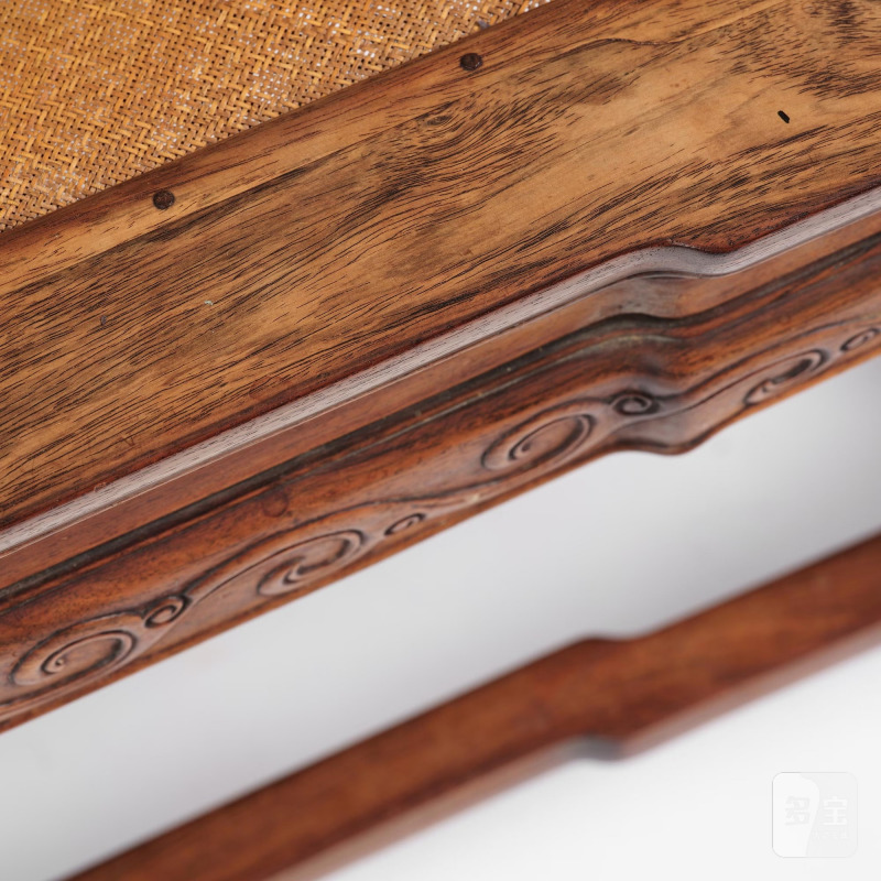 A Chinese hardwood throne chair/day bed, - 图20
